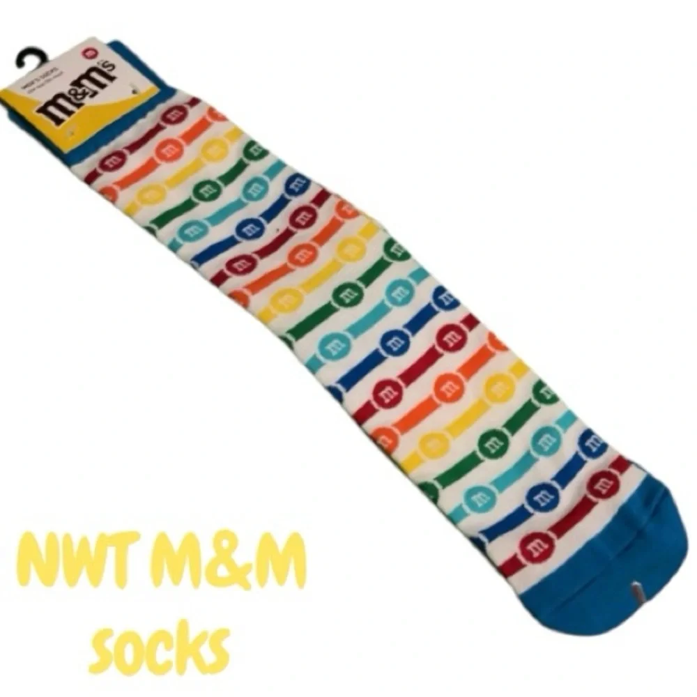 NEW M&M's Vibrant Patterned Men's Socks